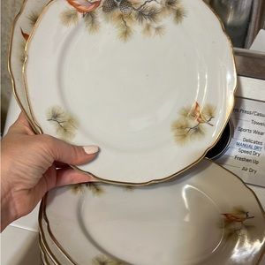 13 Dessert, salad china plates, made in Japan